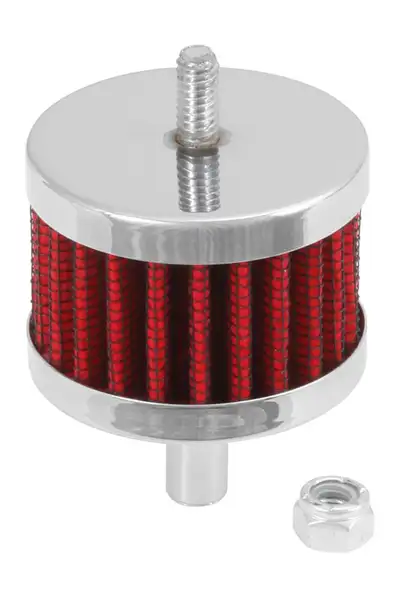 K&N 1/2od Vent, 2od, 1-1/2h Stud Mount Vent Air Filter