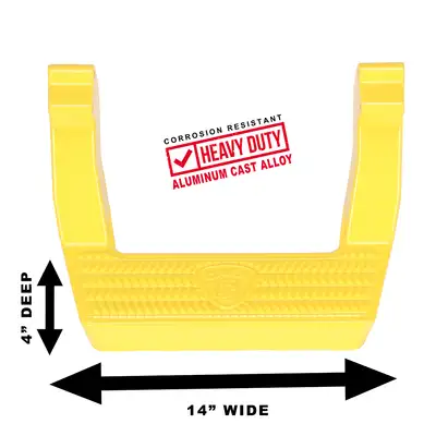 Carr CARR - 114037 - LD Step; Assist/Side Step; XP7 Safety Yellow Powder Coat; Pair