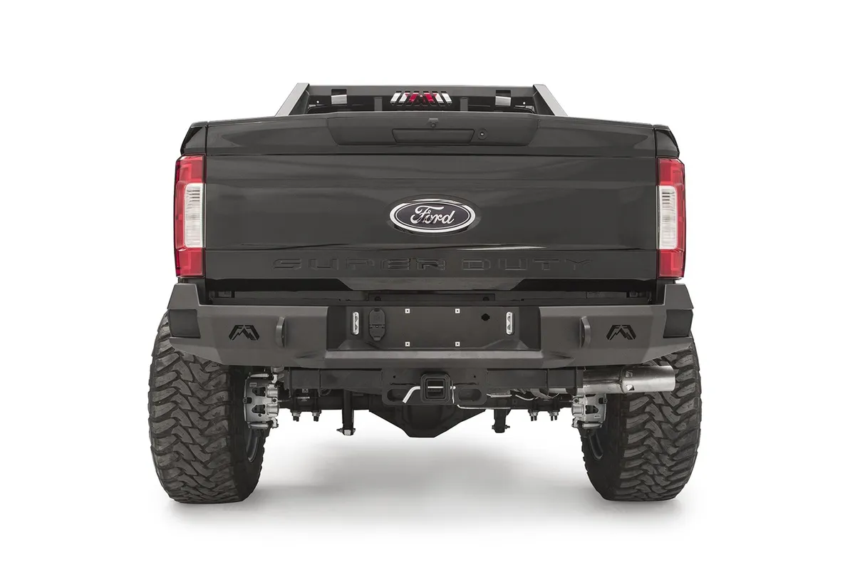 11-16 F250 F350 Fab Fours Black Steel Front Bumper w Pre-Runner Guard product image