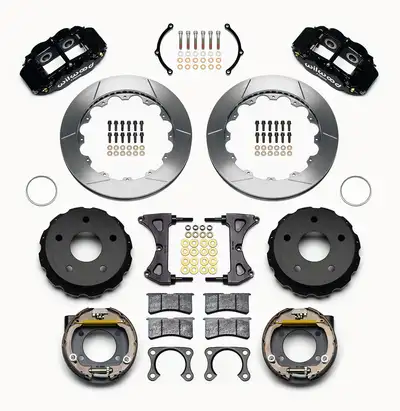 Wilwood Brakes Wilwood FNSL4R Rear P-Brk Kit 12.88in Red Big Ford 2.36in Off Bronco 5 x 5.50