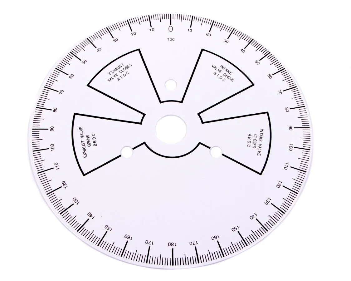 Proform Camshaft Degree Wheel 9 Inch Overall Diameter Universal Steel White Painted Featuring Black Numbers Proform