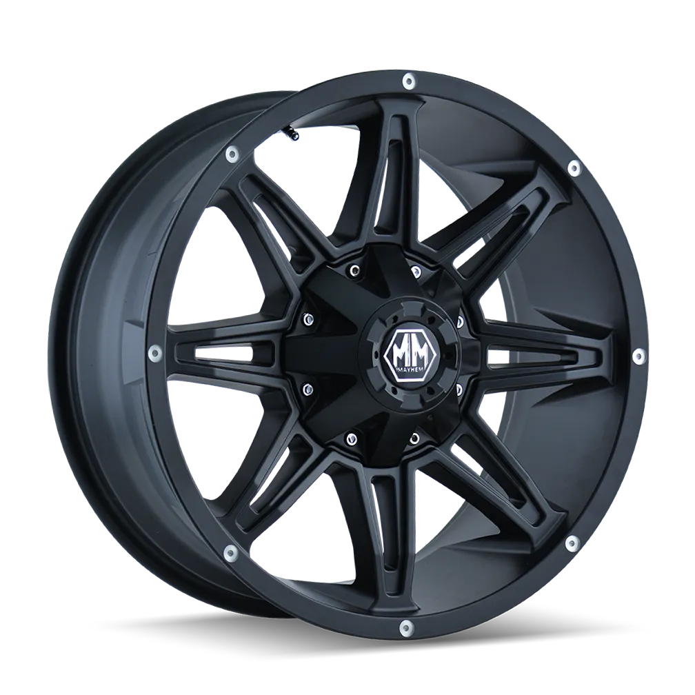 Mayhem Mayhem Offroad Wheels Rampage 8090 MB 20x9 Black 11 Off Set 6 Lug 5.43 BSM 106 Bore Cast Aluminum