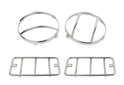 Kentrol 199706 Jeep Wrangler Euro Light Guard Set (4 Pieces)