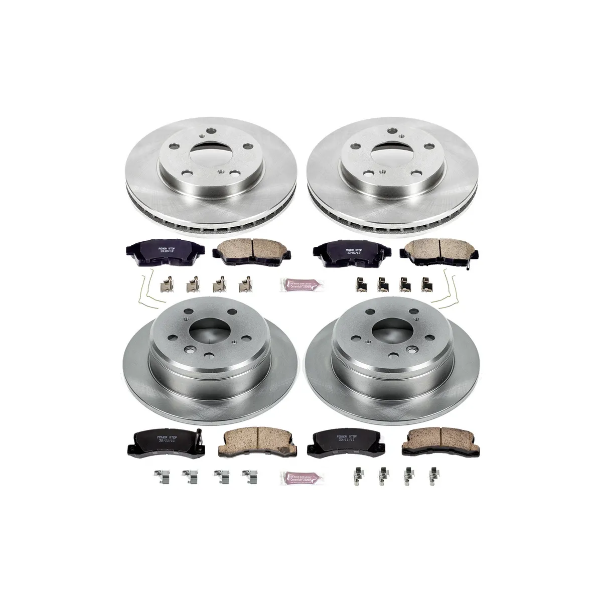 Z17 Direct Replacement Kit: Rotors; Ceramic Pads W/Hardware product image