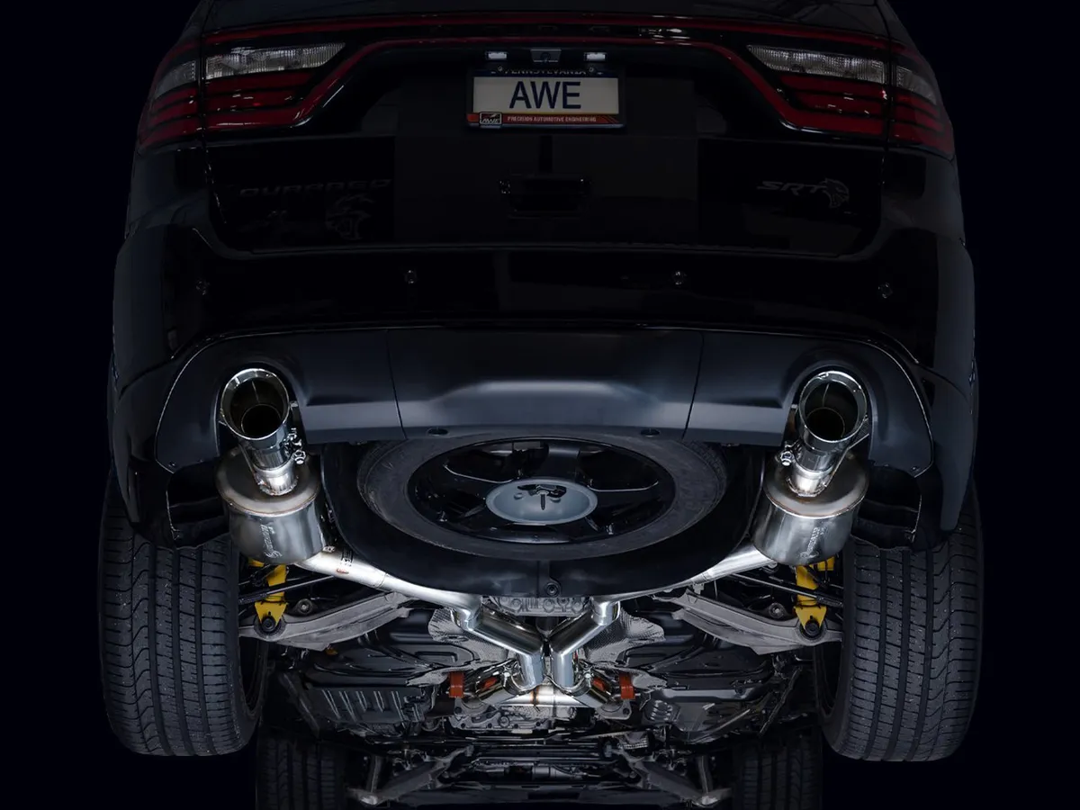 AWE Touring Edition Exhaust for Dodge Durango 6.4 / 6.2 SC - Chrome Silver Tips product image