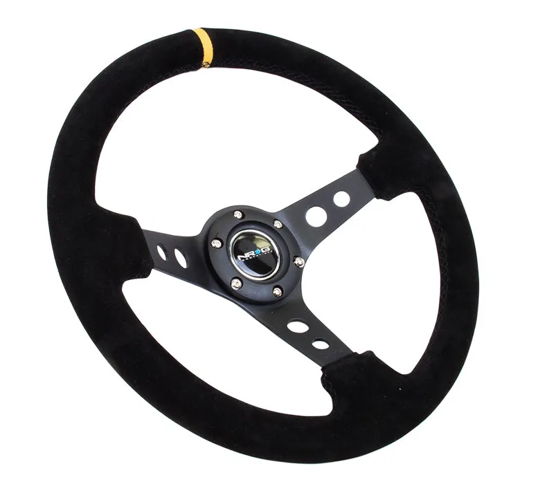 Steering Wheel 350mm 3in Dish Black Suede product image