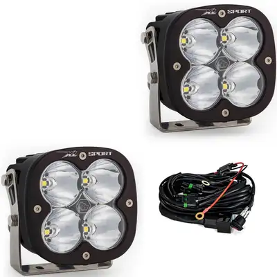 Baja Designs LED Light Pods High Speed Spot Pattern Pair XL Sport Series Baja Designs