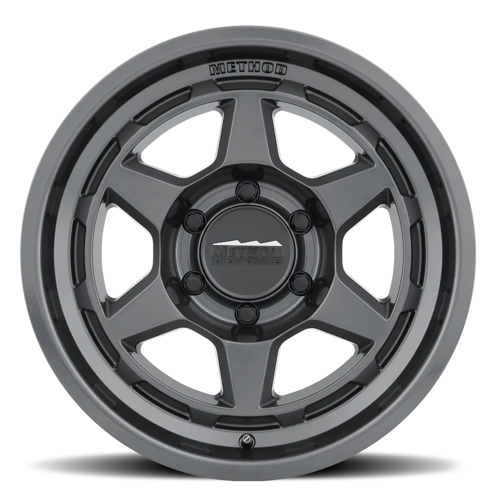 MR708 Bead Grip 17x8.5 0mm Offset 6x5.5 106.25mm Centerbore Gloss Titanium product image