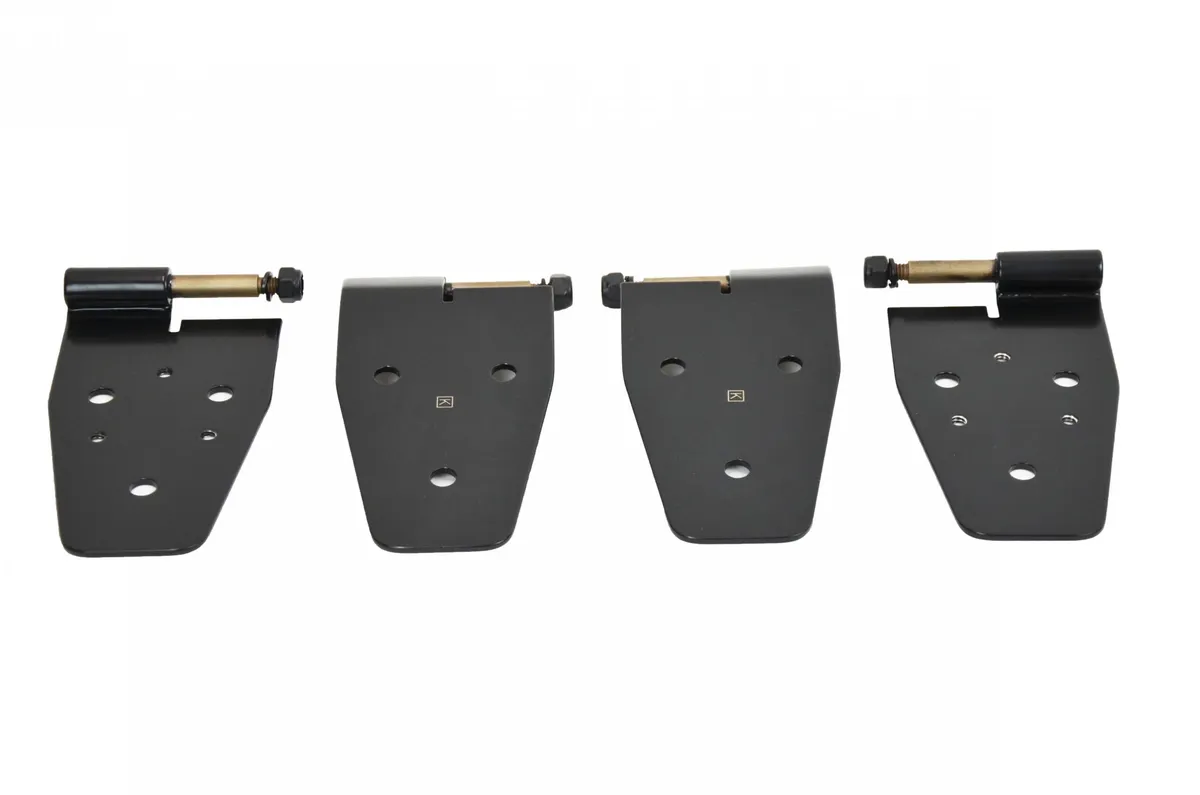Jeep YJ Door Hinge Set 4 Pieces 87-95 Wrangler TJ Powdercoat Black Kentrol product image