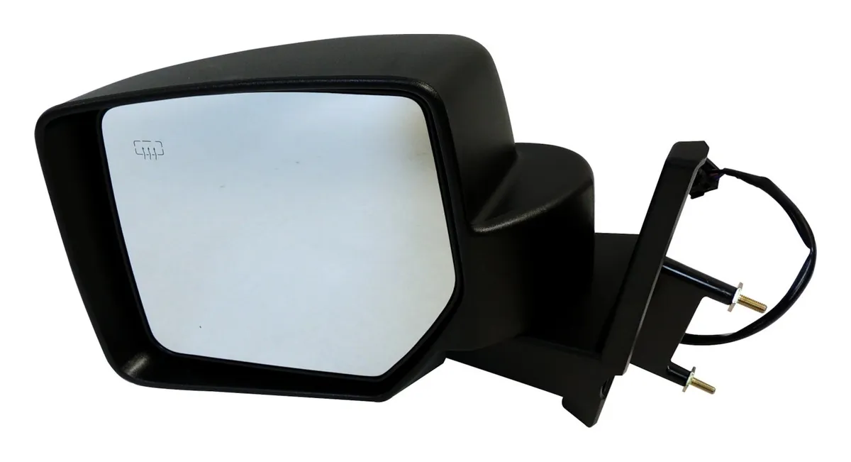 Door Mirror; Left; Power; Heated; Manual Fold-Away; Textured Black Finish; product image