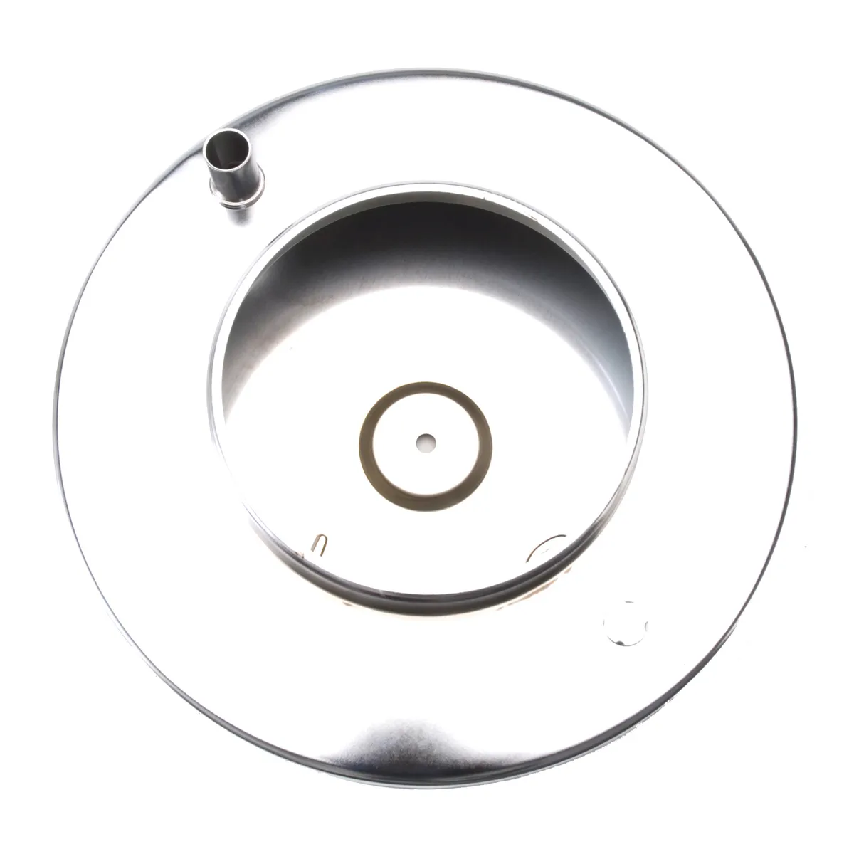 Edelbrock 1208 Pro-Flo Chrome 10 Round Air Cleaner with 2 Paper Element (Deep Flange) product image