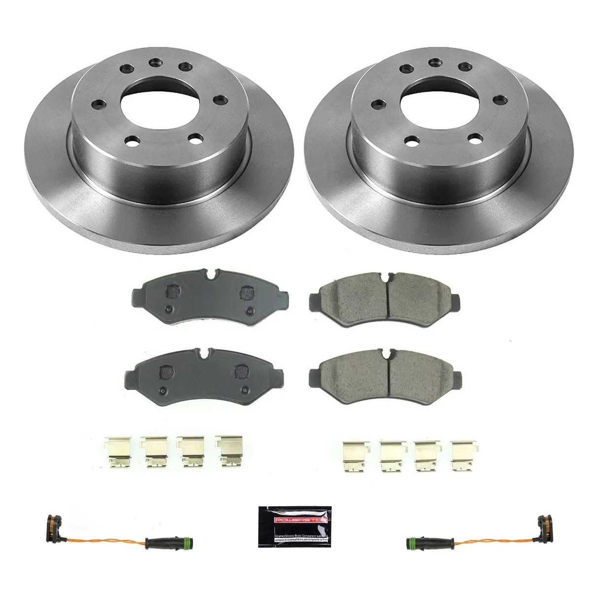 Z17 Direct Replacement Kit: Rotors; Ceramic Pads W/Hardware; Pad Sensors product image