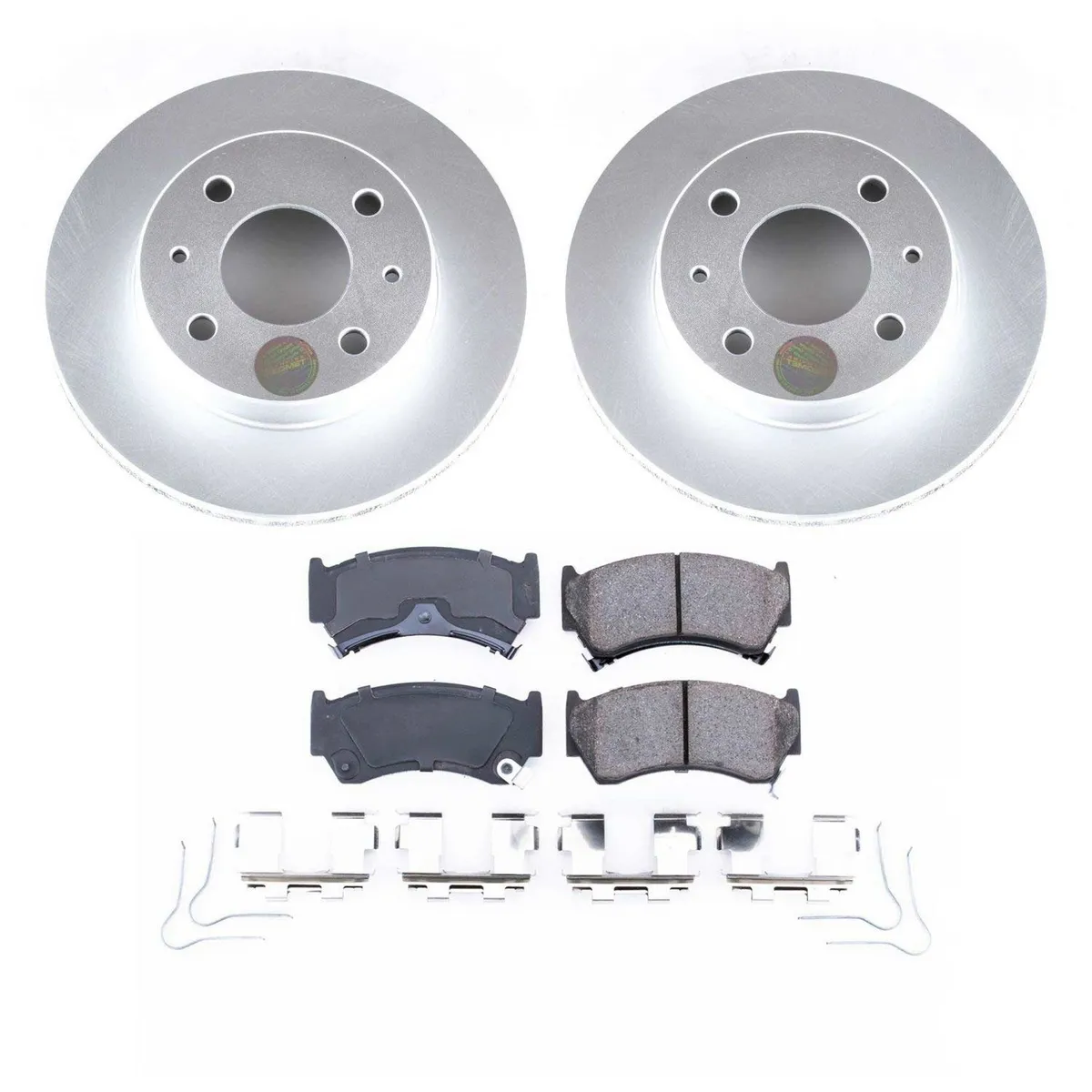 Z17 Geomet Coated Rotor Kit: Genuine Geomet Fully Coated Rotors; Ceramic Pads W/Hardware product image