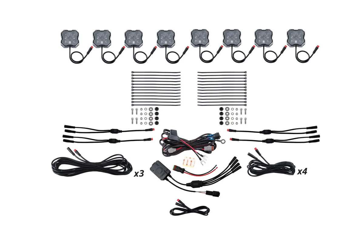 Diode Dynamics - RGBW Rock Light Installer Kit w/Controller (8-pack) product image