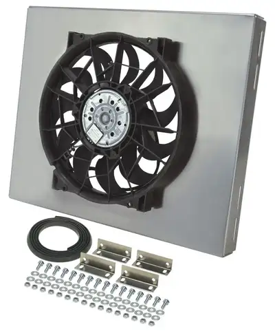 Derale Derale 16820 Powerpack - High Output Single 14 Electric RAD Fan/Aluminum Shroud Kit