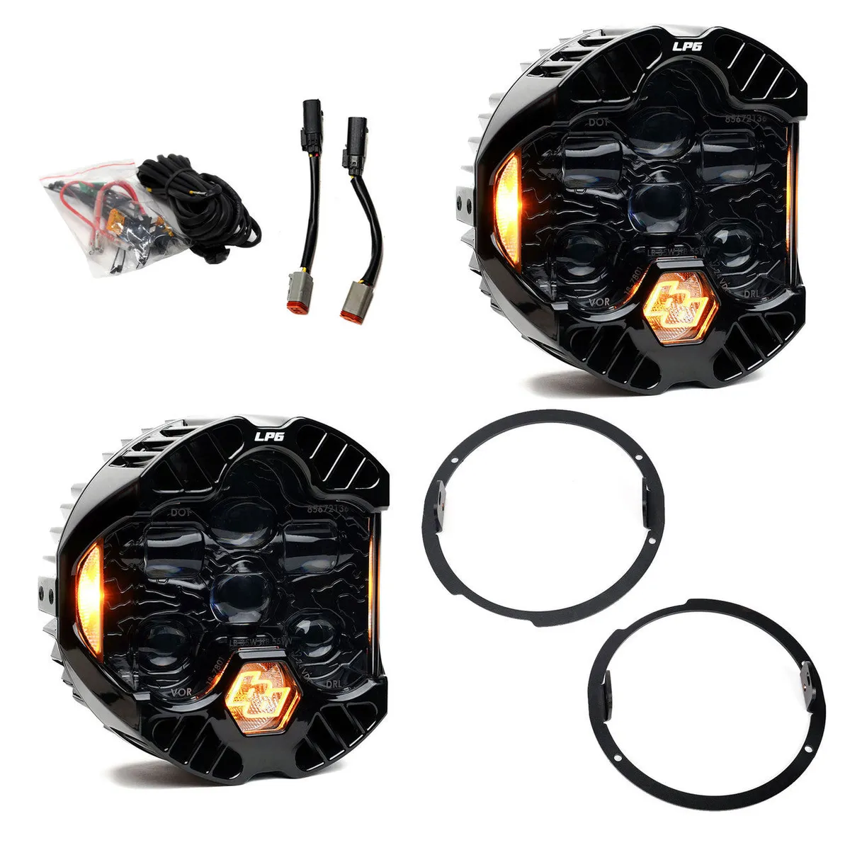 DOT Lp6 LED Headlight Kit - Jeep 2007-2018 Wrangler Jk; Note: W/Led Headlights product image