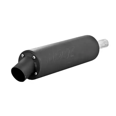 MBRP Exhaust ATV Exhaust System With Utility Muffler; Slip-On; Direct Replacement; 1.25 in. Inlet; 3.5 in. Diameter Body; Chambered Muffler;