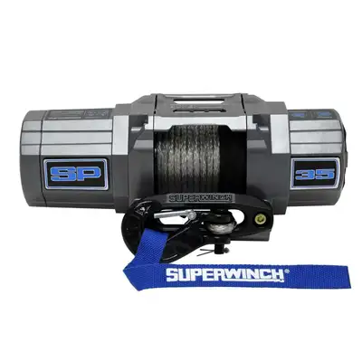 Superwinch SP 35SR Powersports 3500lb 12V DC Winch with Synthetic Rope Graphite - 1135250