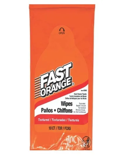 Permatex px Fast Orange Wipes 10 Count