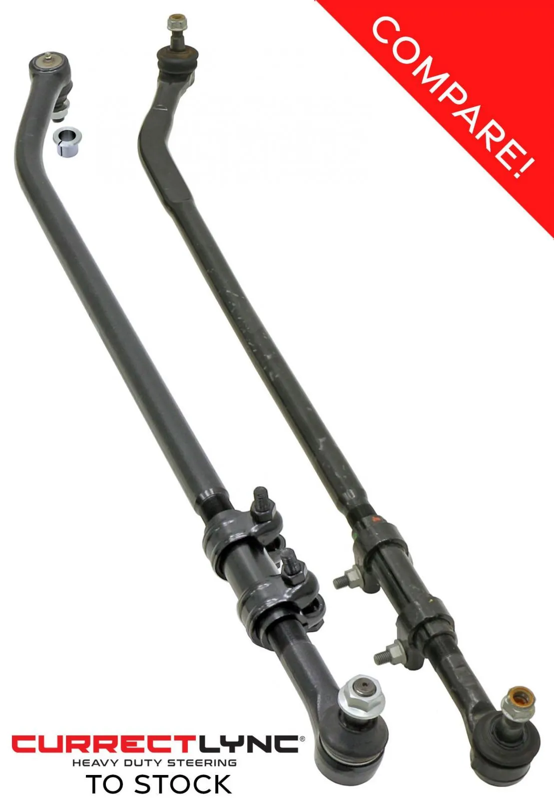 Currectlync Drag Link 07-18 Wrangler JK Flipped 1 1/2 Inch Diameter Forged Construction RockJock 4x4 product image