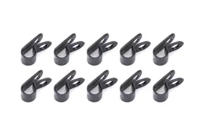 Quickcar Racing Adel Line Clamps Nylon 1/4in 10pk