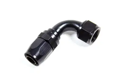 Fragola Performance Systems #10 Nut x #12 Hose Reducing Hose End 90 Degree Black