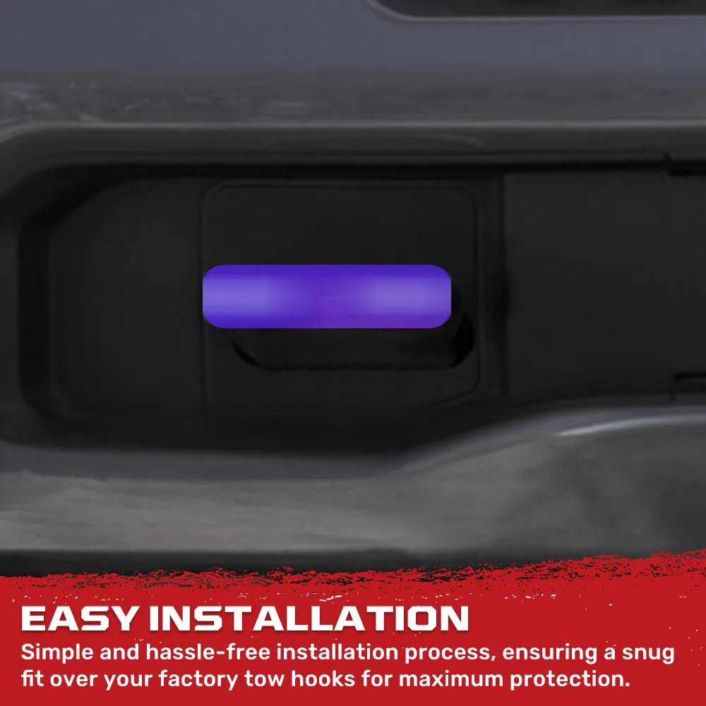 Chevy 20-25 Silverado 2500/3500 Tow Hook Covers 2-Piece Set of Silicone Covers Standard & LED Options - Multiple Colors product image