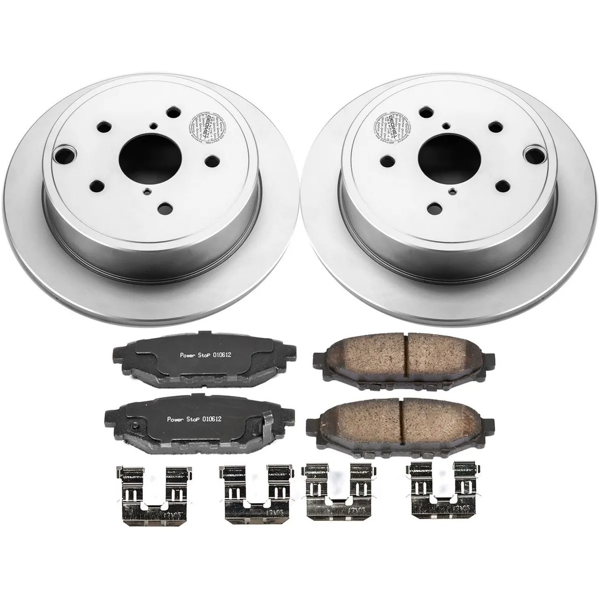 Z17 Geomet Coated Rotor Kit: Genuine Geomet Fully Coated Rotors; Ceramic Pads W/Hardware product image