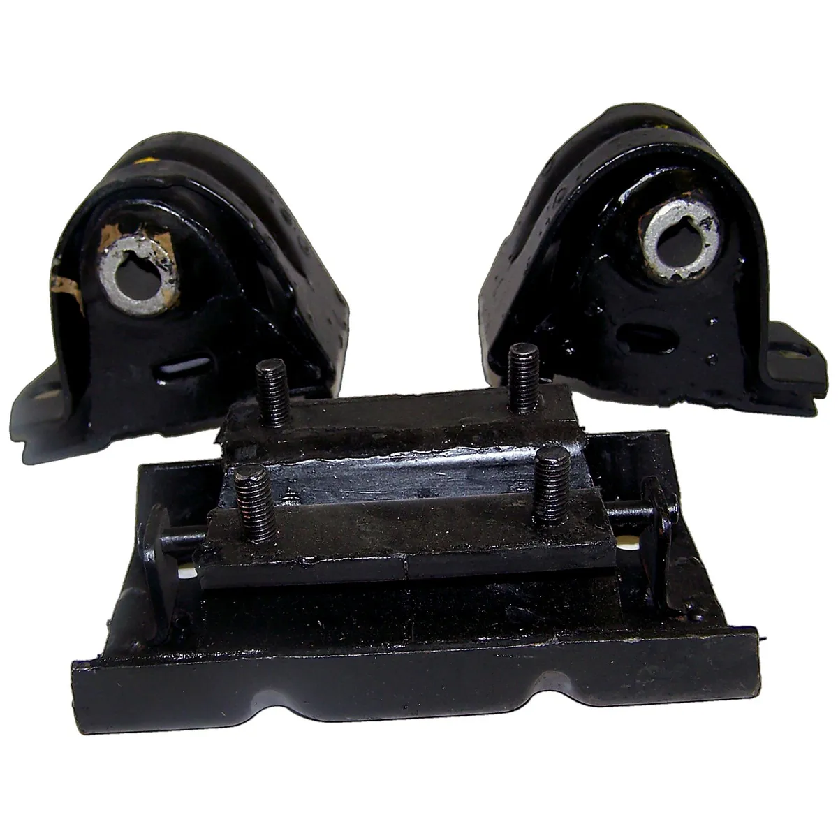 1997-2002 Wrangler TJ w/ 2.5L engine; Includes 2 engine mounts & 1 transmission mount 2003-2006 Wrangler TJ w/ 2.4L engine; Includes 2 engine mounts & 1 transmission mount product image