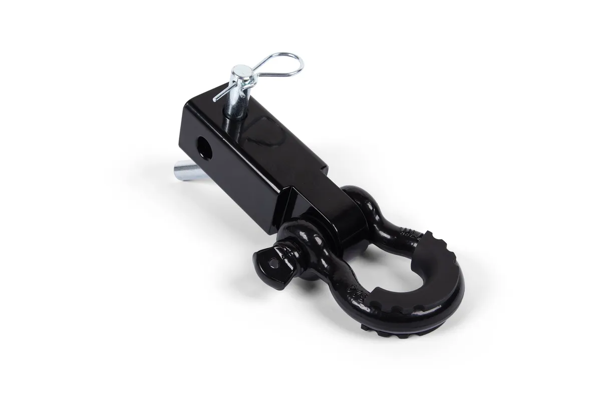 Crawltek Revolution - D-Ring Shackle Hitch Receiver with Isolator - Black product image