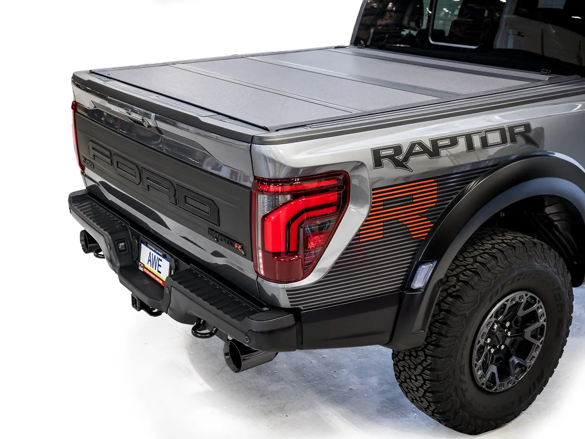 AWE SwitchPath™ Exhaust for Gen 3 Raptor R - Diamond Black Tips product image
