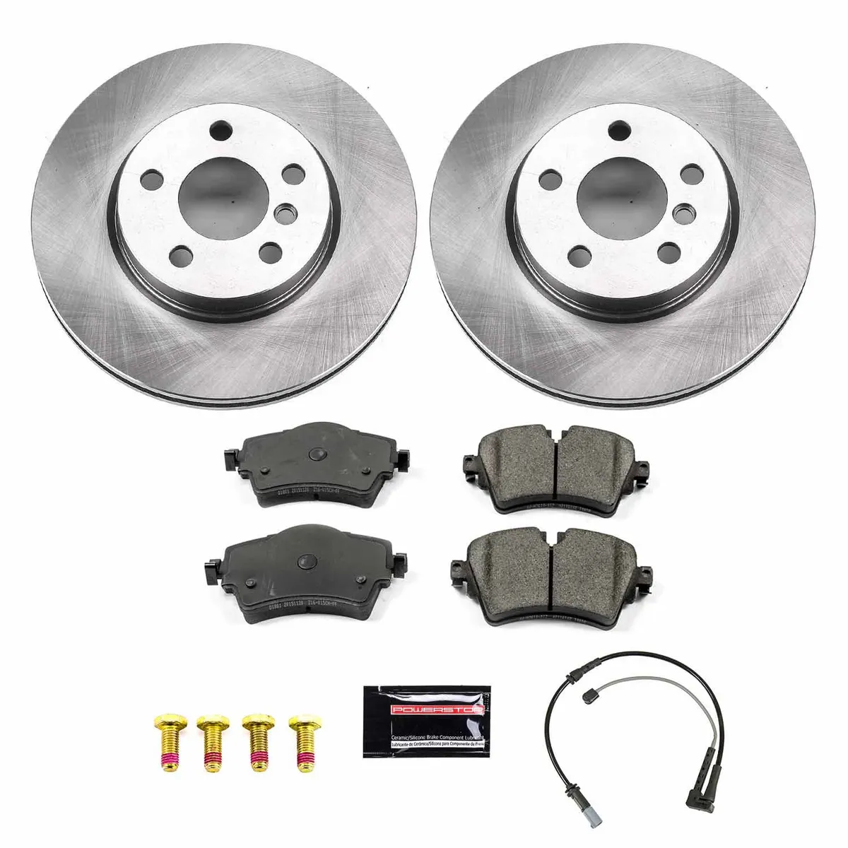 Z17 Direct Replacement Kit: Rotors; Ceramic Pads W/Hardware; Pad Sensors product image