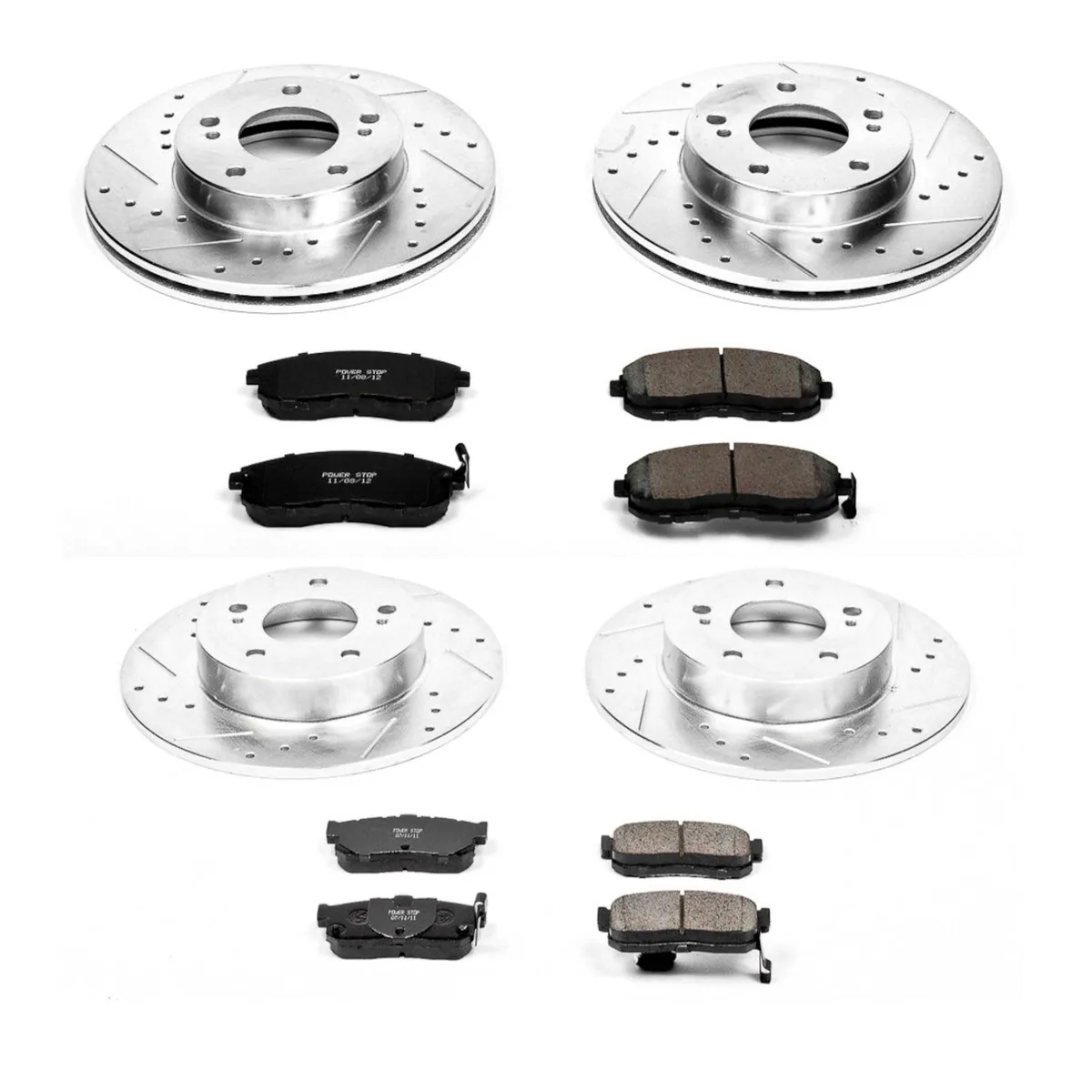 Z23 Evolution Sport Upgrade Kit: Drilled/Slotted Rotors; Carbon-Fiber Ceramic Pads W/Hardware product image