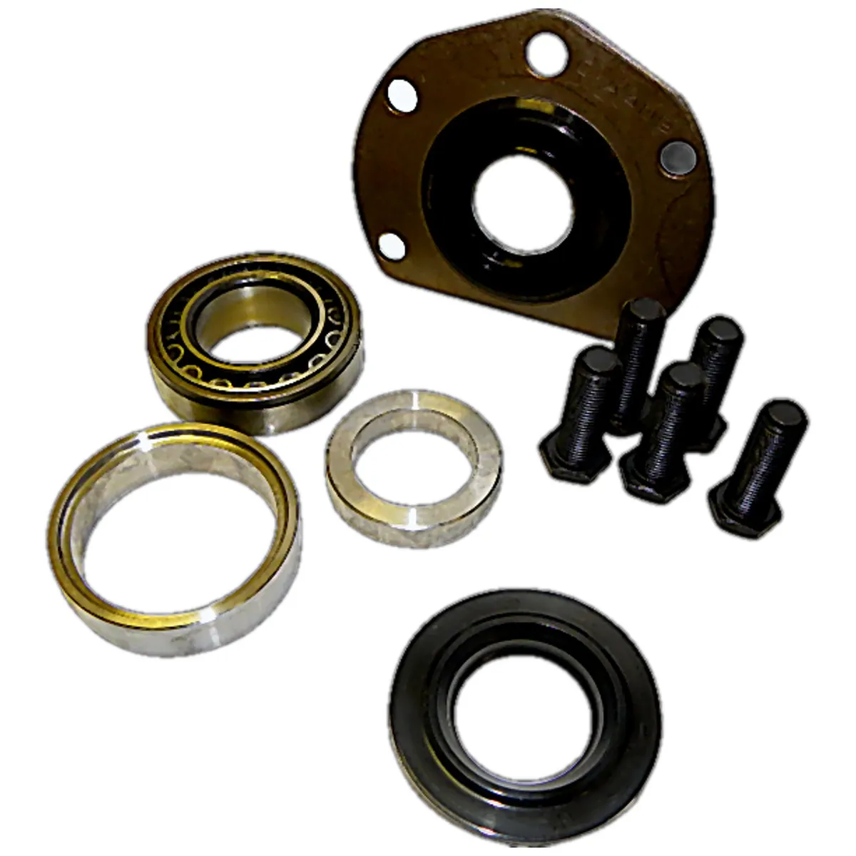 1976-1983 CJ-5 CJ w/ Crown 1-Piece Rear Axle; For One Side Only. Includes: Bearing Seals Spacers and Bolt 1976-1986 CJ-7 CJ w/ Crown 1-Piece Rear Axle; For One Side Only. Includes: Bearing Seals Spacers and Bolt product image