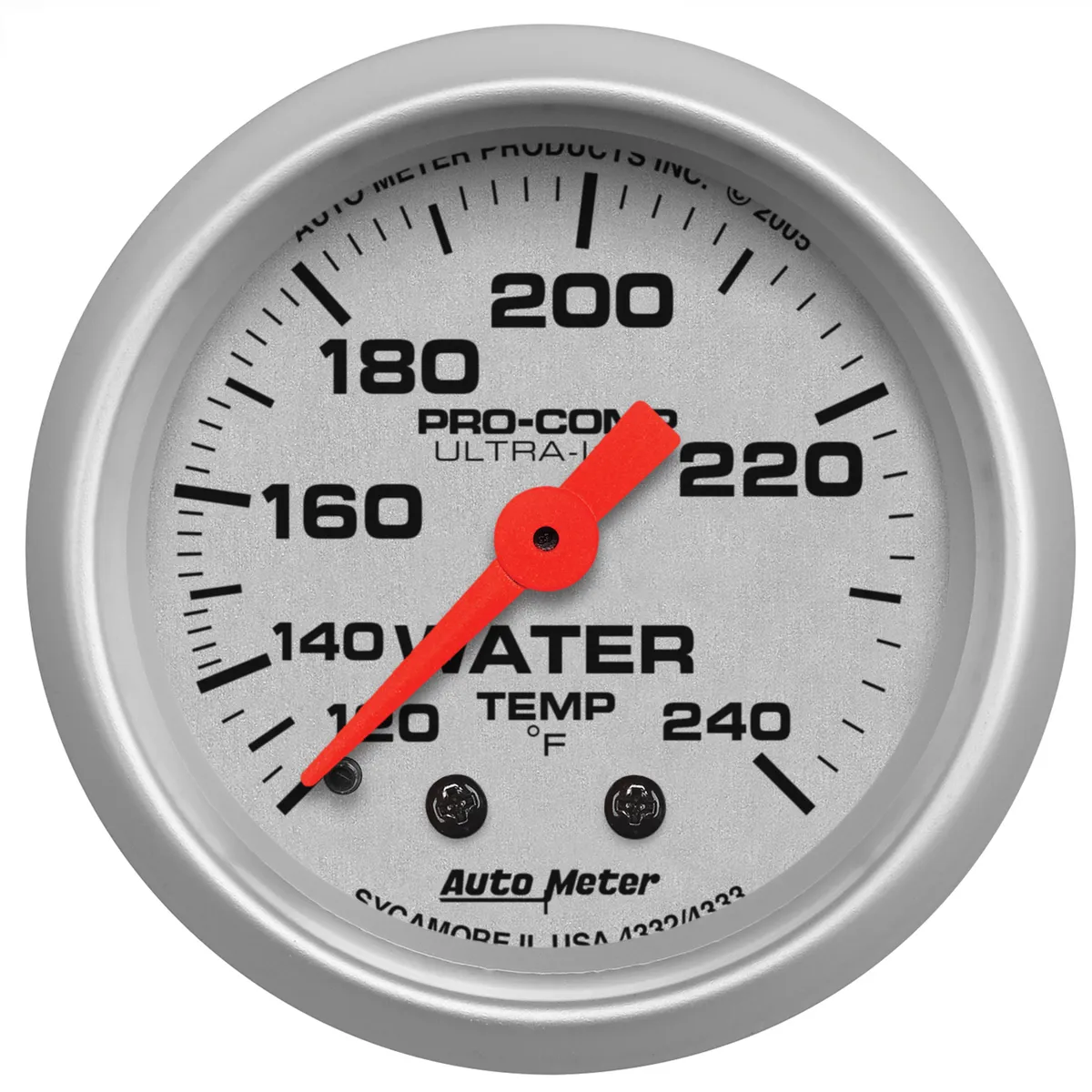 Gauge, Water Temp, 2 1/16", 120-240?F, Mechanical, Ultra-Lite product image