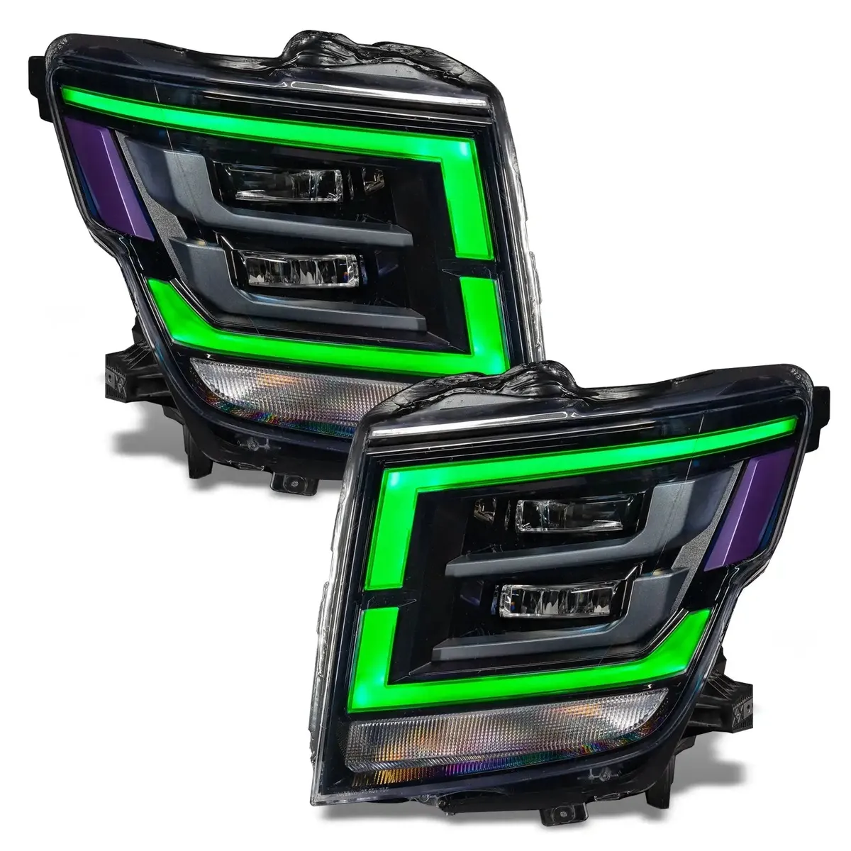 Oracle Lighting 2021-2022 Nissan Titan Colorshift Rgb+w Headlight DRL Upgrade product image