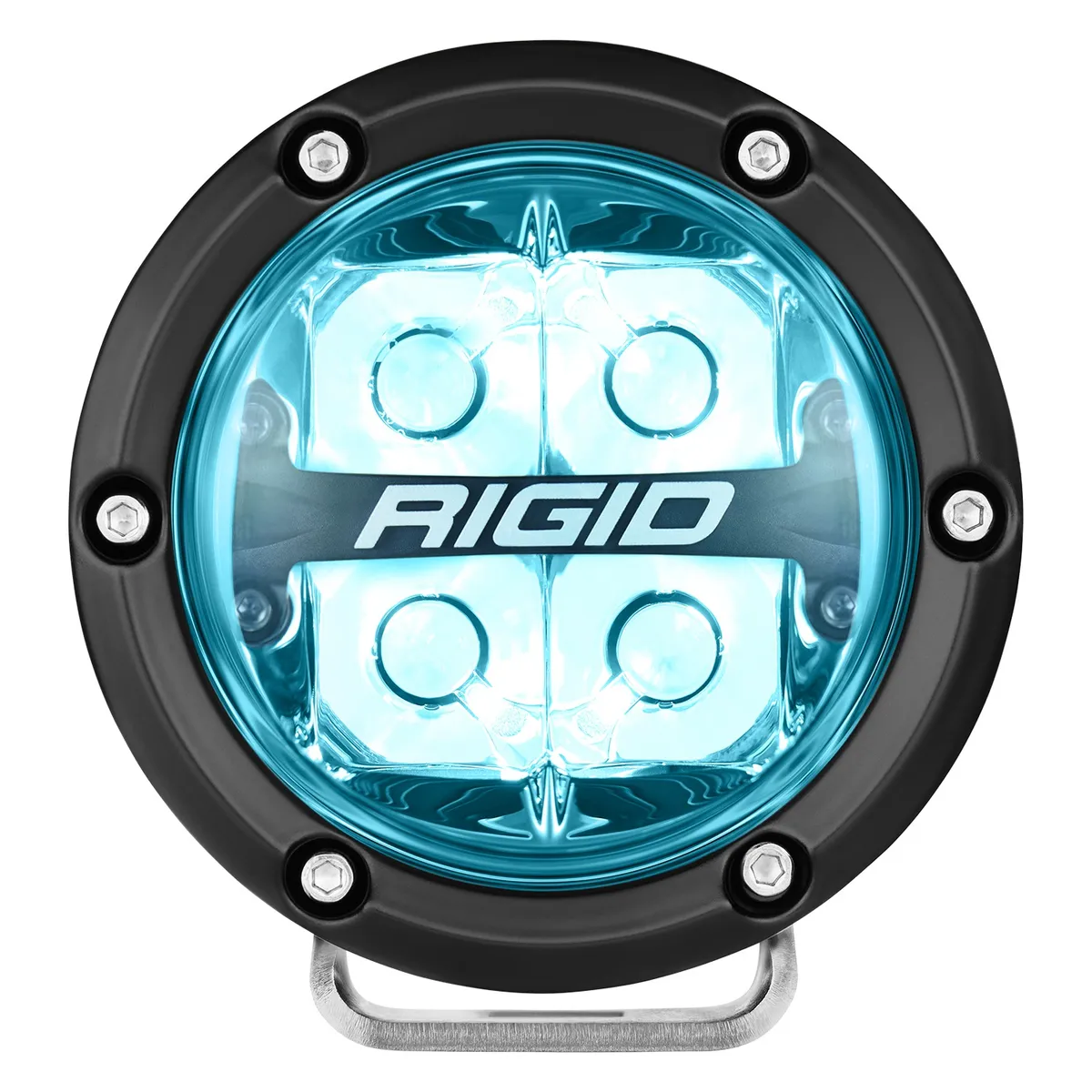 Rigid 360-Series 4 Inch Round LED Off-Road Spot Beam Pattern For Moderate Speed (20-50 Mph) And Rgbw Backlight Pair product image