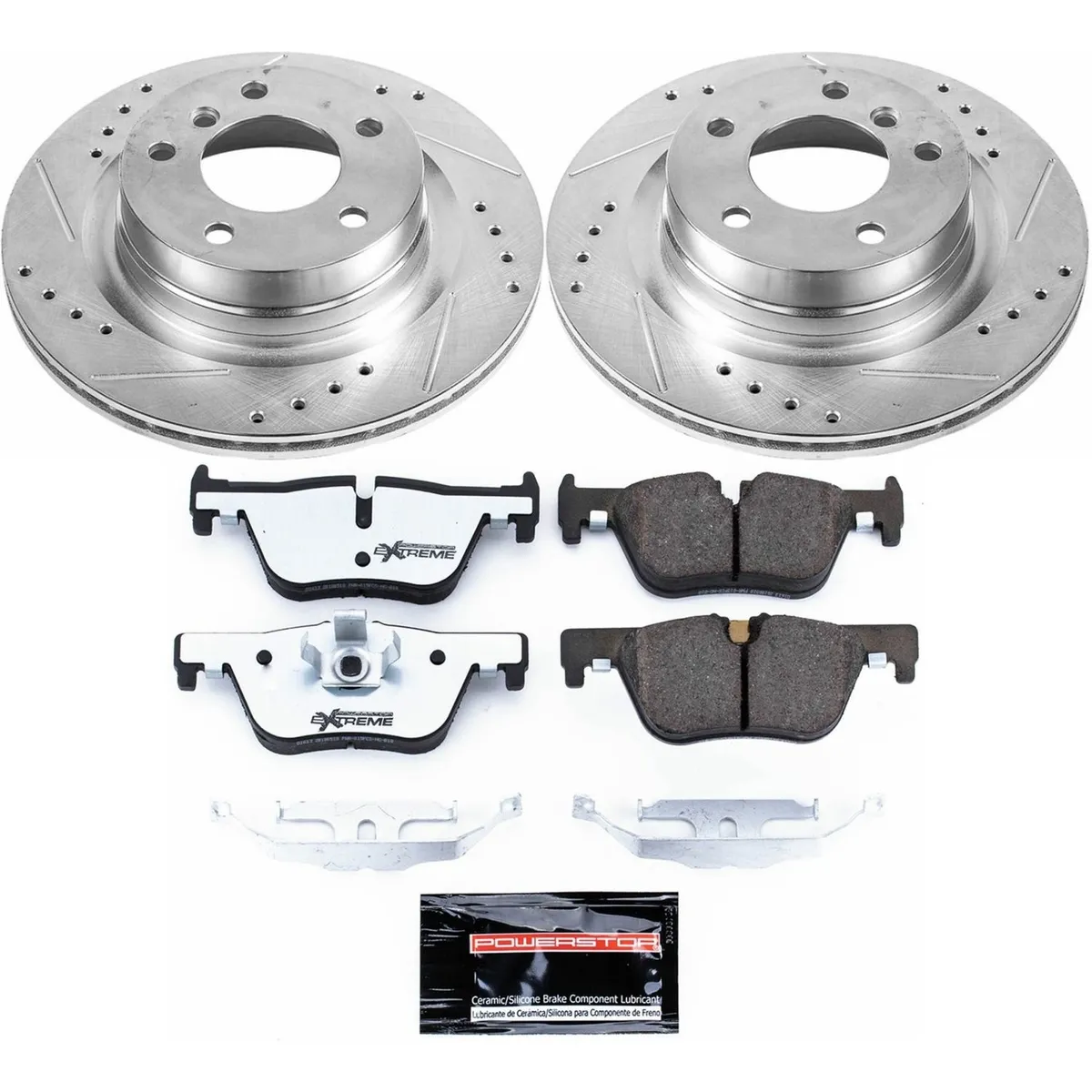 Z26 Street Warrior Upgrade Kit: Drilled/Slotted Rotors; Carbon-Fiber Ceramic Pads W/Hardware; Pad Sensors product image