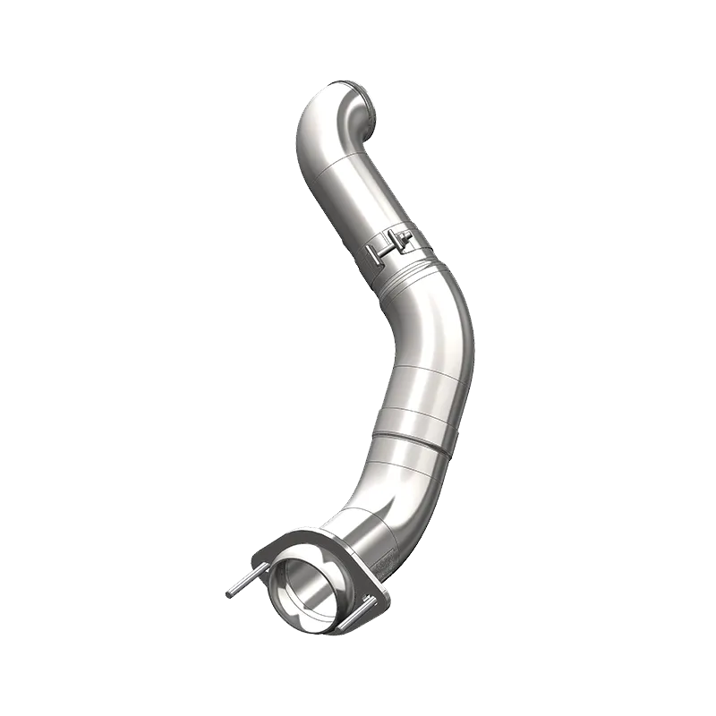 Armor Plus Smokers™ Turbo Down Pipe Stack Exhaust System; 4 in. Diameter; 36 in. Tall; Incl. 2 PN[1610] Stacks; Angle Cut; T304 Stainless Steel; Polished; product image
