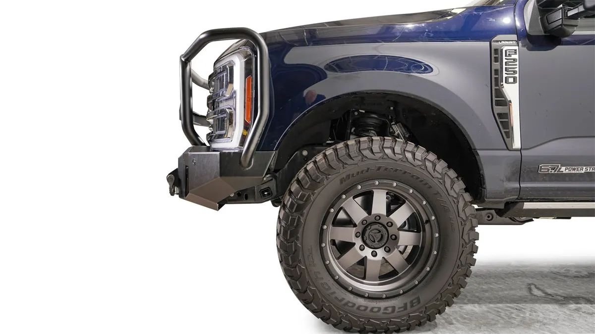 23c F250/F350 Super Duty Premium Front Winch Bumper w/ Full Grill Guard product image