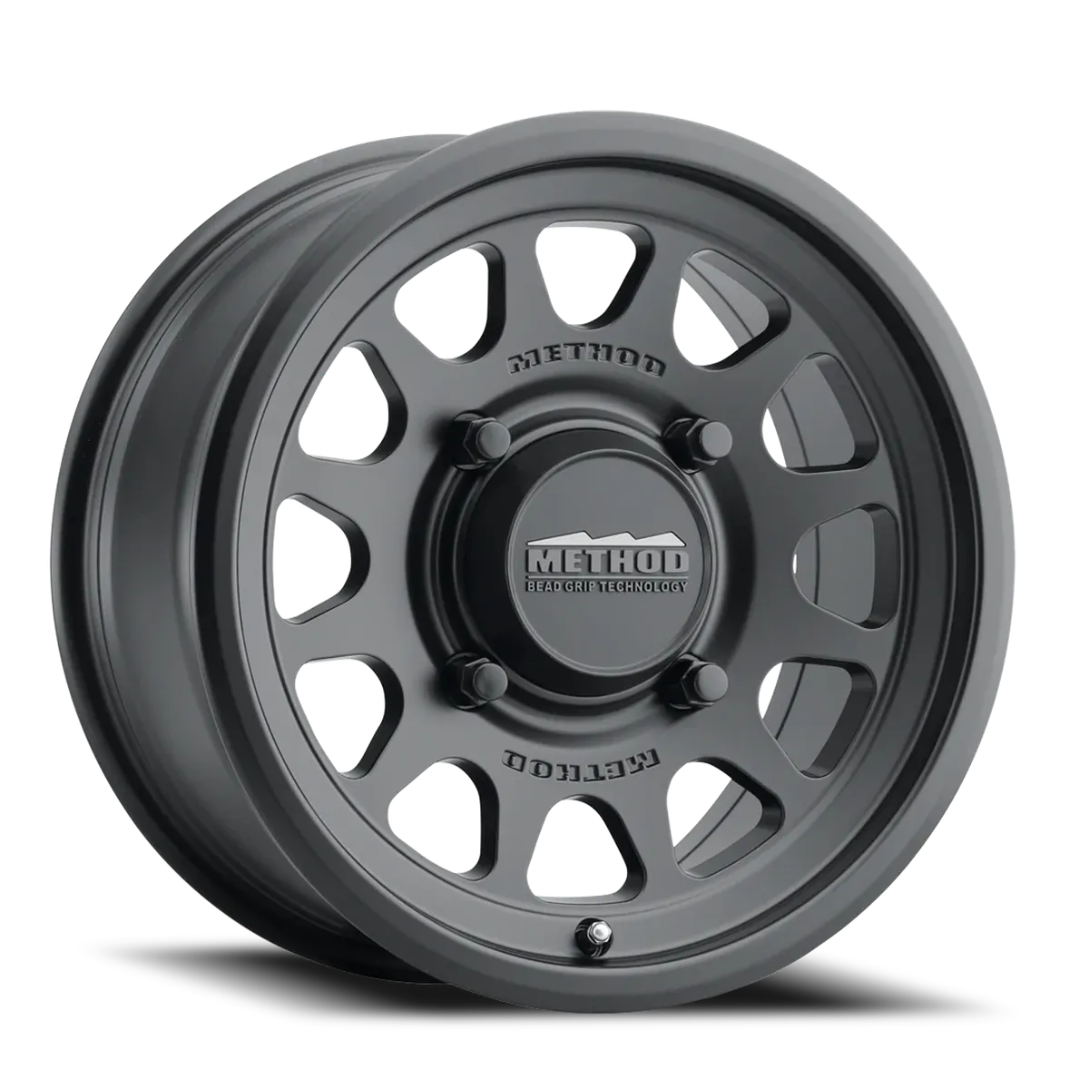 Aluminum Wheels 15x7 MR414 Bead Grip UTV Bolt Pattern 4 On 156 Offset 38 Lip Size 0.79 Matte Black MB Method product image