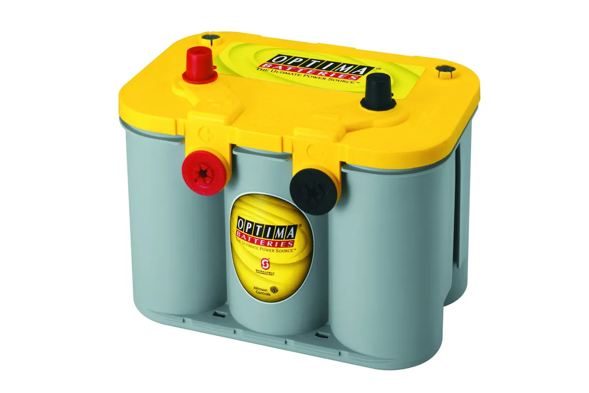 YellowTop® Deep Cycle Battery; UNBOXED; Group D34/78; Cold Crank Amps 750; Crank Amps 870; Res. Capacity 120; Ampere Hour 55; Top Terminal; L-10 in.; W-6 7/8 in.; H-7 13/16 in.; product image