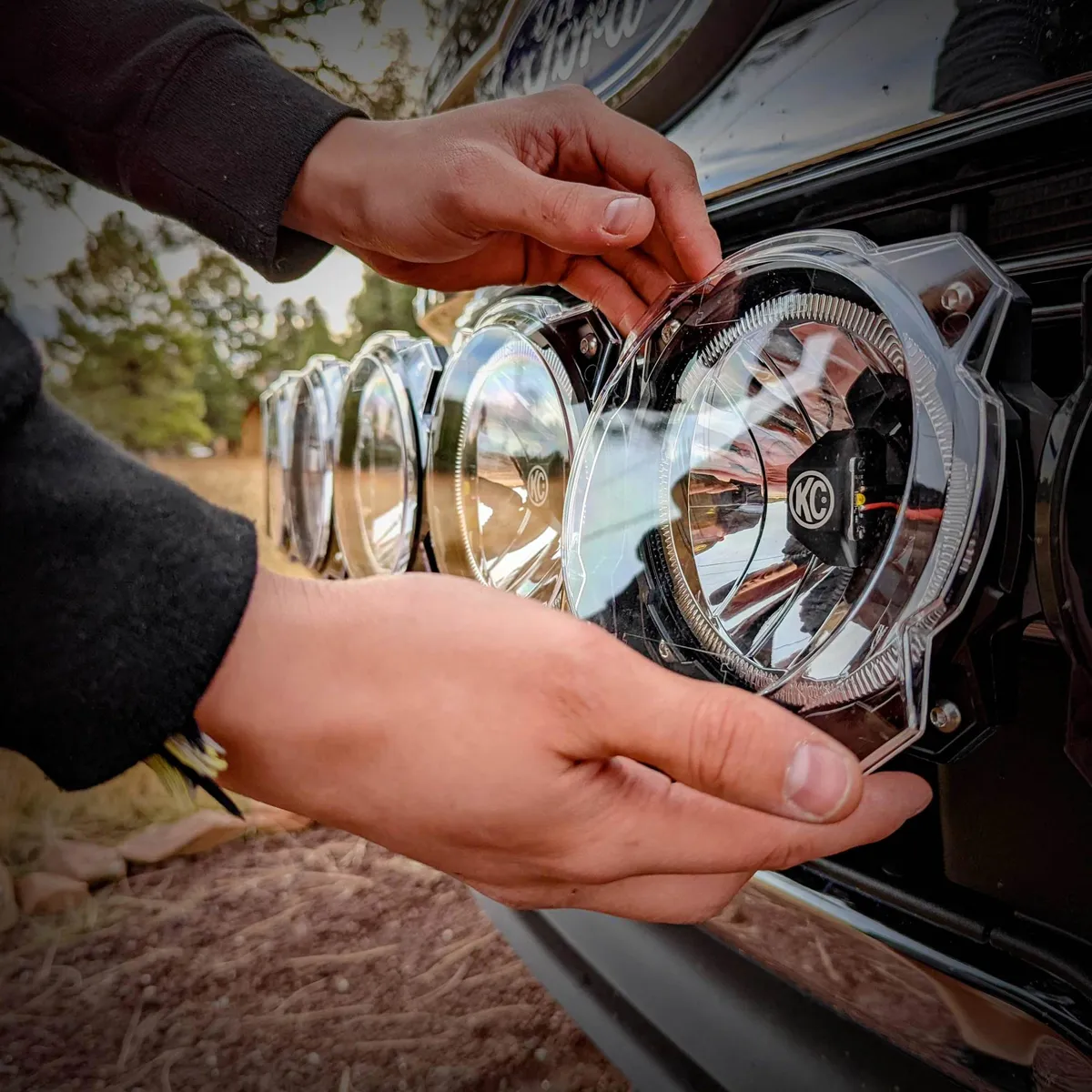 KC HiLiTES 6in Pro6 Gravity LED Light Shield - Clear product image