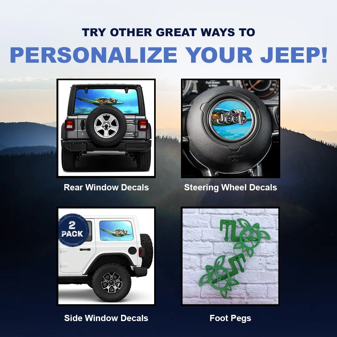 Turtle Smile Side Windows Printed Vinyl Decal product image