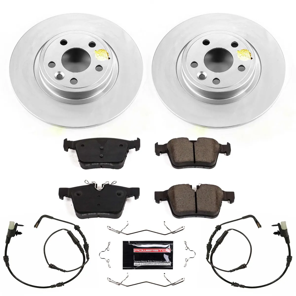 Z23 Sport Geomet Coated Rotor Kit For European Vehicles: Genuine Geomet Fully Coated Rotors; Carbon-Fiber Ceramic Pads W/Hardware; Pad Sensors product image
