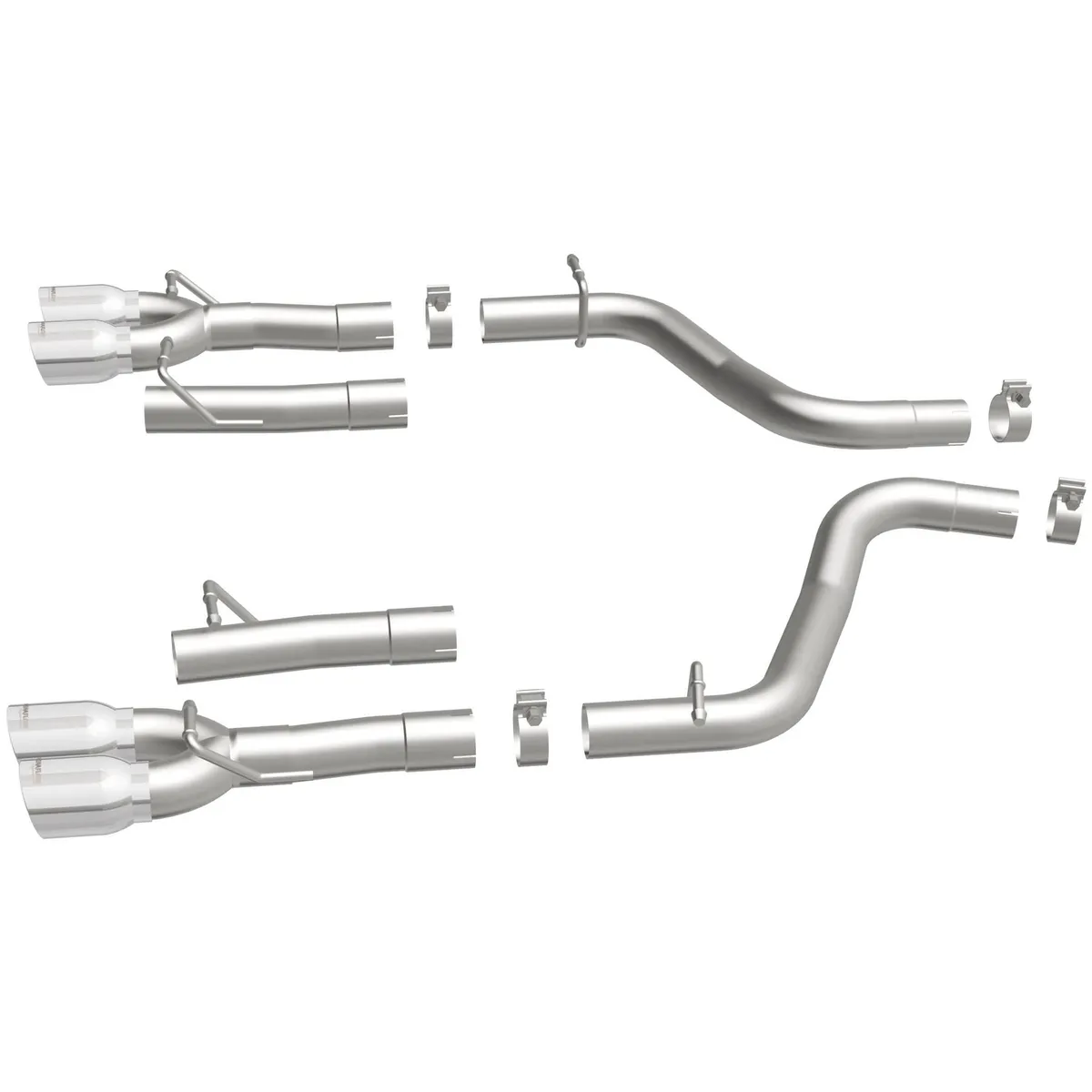 2015 Dodge Challenger V6 3.6L Exhaust Axle-Back Stainless Steel Race Series Round Tips Provided or Reuse OE Tips product image