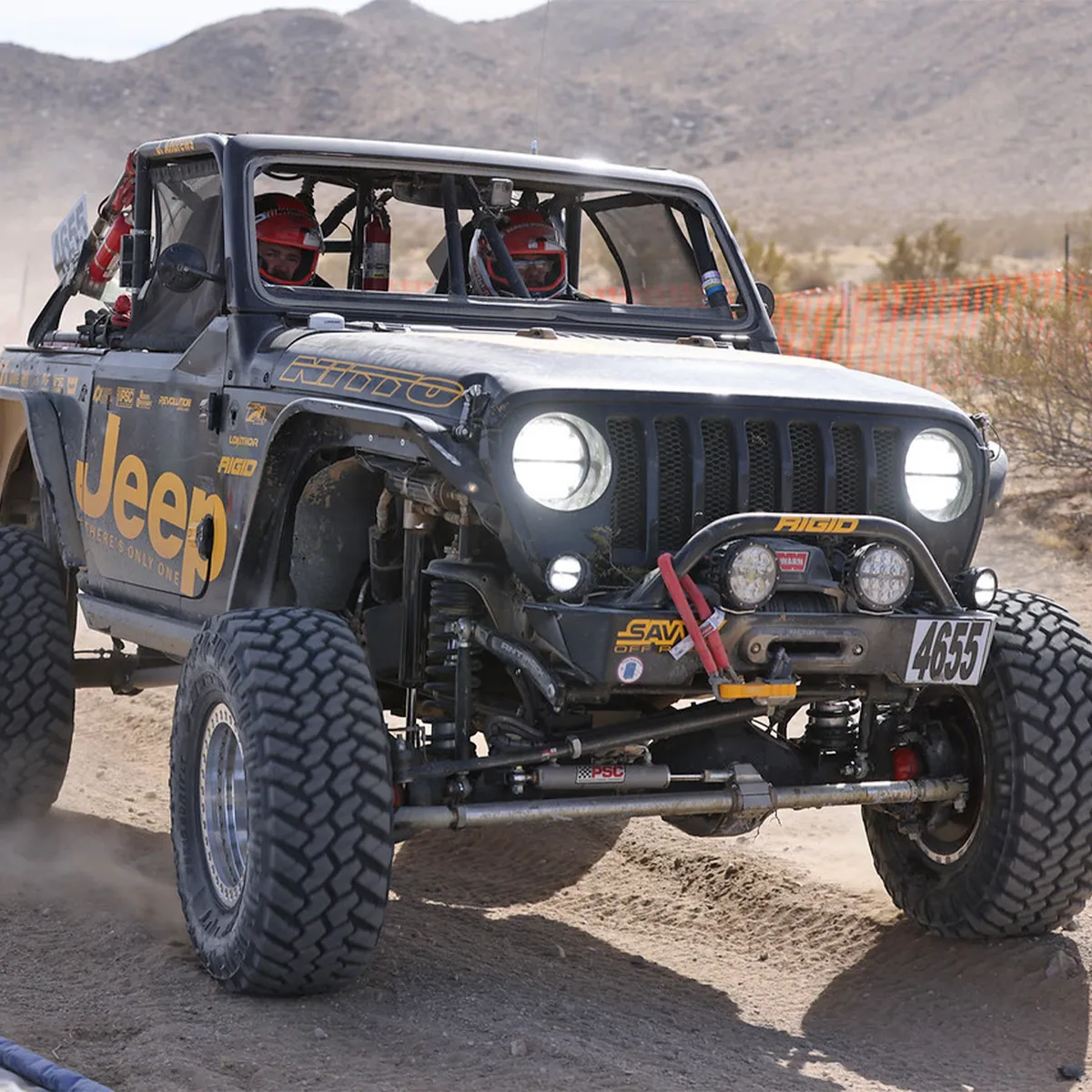 18c Wrangler/20c Gladiator Krawler Lite Front Bumper With Hoop Raw product image