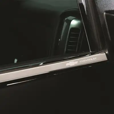 Putco 0713 Silv/Sierra 1500/2500/3500 Ext. Cab Window Trim (Gm Licensed Etching)