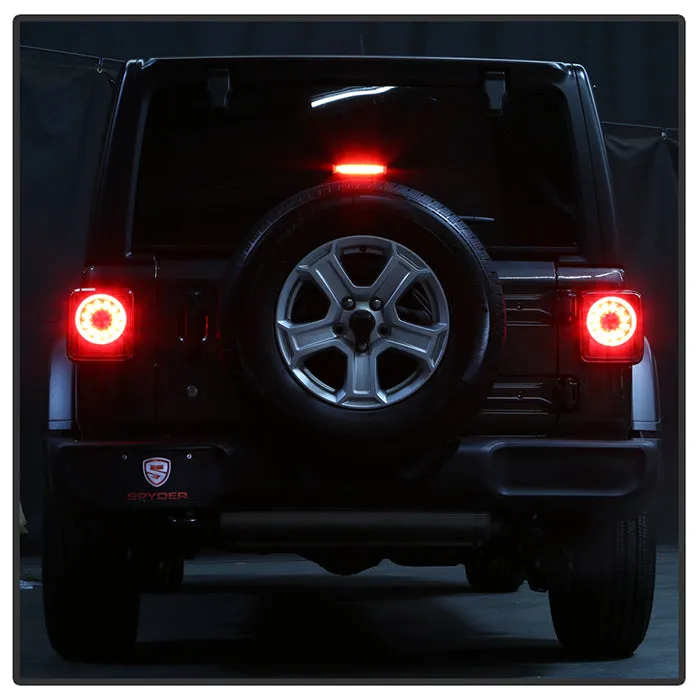 ( Spyder ) Jeep Wrangler 2019 - 2020 Full LED Tail Light - Sequential Turn Signal - Black product image