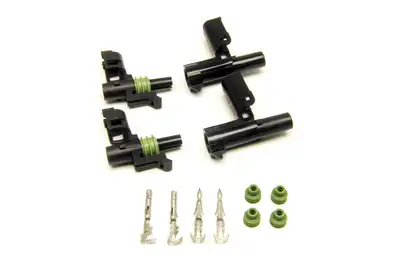 Painless Wiring Weatherpack Connector Kit; 2 Pk.; Each Kit Contains [1]Male/[1]Female Connector/[2]Terminals/[2]Grommets;